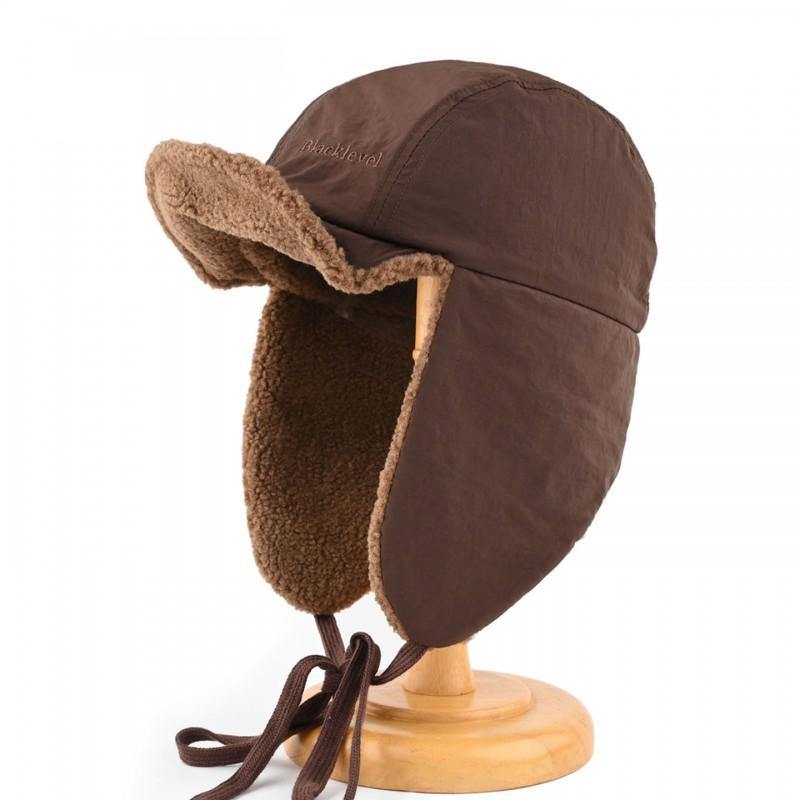 Unisex Warm Fleece Lined Beanie Hat With Ear Protection Winter Outdoor Cycling Skiing