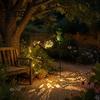 Nature Inspired Outdoor Ornaments Solar Frog Garden Stake Light, Watering Can Shadow Projection Lamp with Metal Landscape Lighting Waterfall LED, Yard