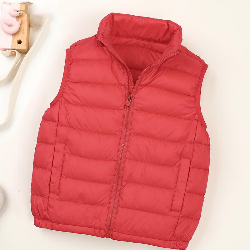 Autumn and Winter Children's Light Down Vest Sleeveless Vest Liner Boys and Girls Baby Winter Vest Vest Vest Vest Vest Vest