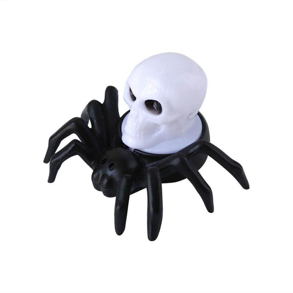Glowing Spider Light Candle LED Night Light Creative Halloween Lamp  LED Electronic Candle Light