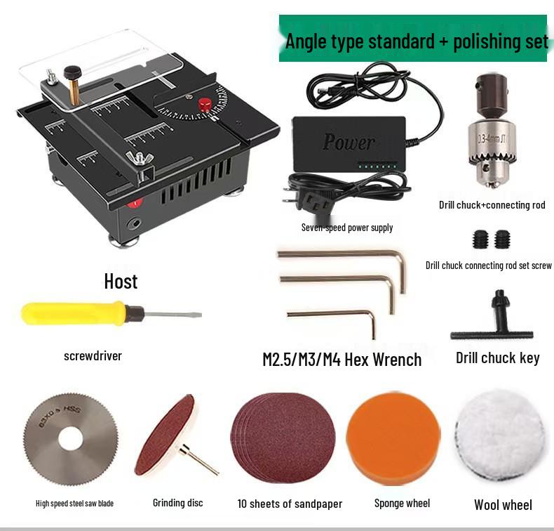 Compact Mini Table Saw for Precision Woodworking and Acrylic Cutting