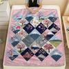 1Pc Cultural Puzzle Print Flannel Blanket High Quality Warm Comfortable Cover for All Seasons Perfect for Gifts Home Decor