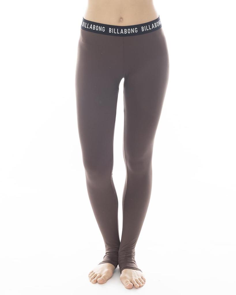 Billabong TORENKA Women's Logo Band UV Rash Guard, Brown