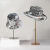 Holographic Mirror Fisherman Bucket Hat Shiny Reflective Disco Style Party For Women Teens Rave Festival Nightclub Dance Gift