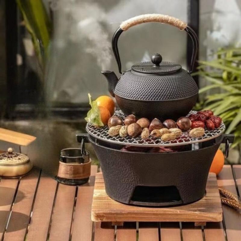 Cast Iron Charcoal Stove Stove for Simmering Tea Around The Stove Barbecue Stove Charcoal Grill for Simmering Tea Outdoor