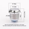 Button Switch Push Button 12V 16mm 3~220V Accessories