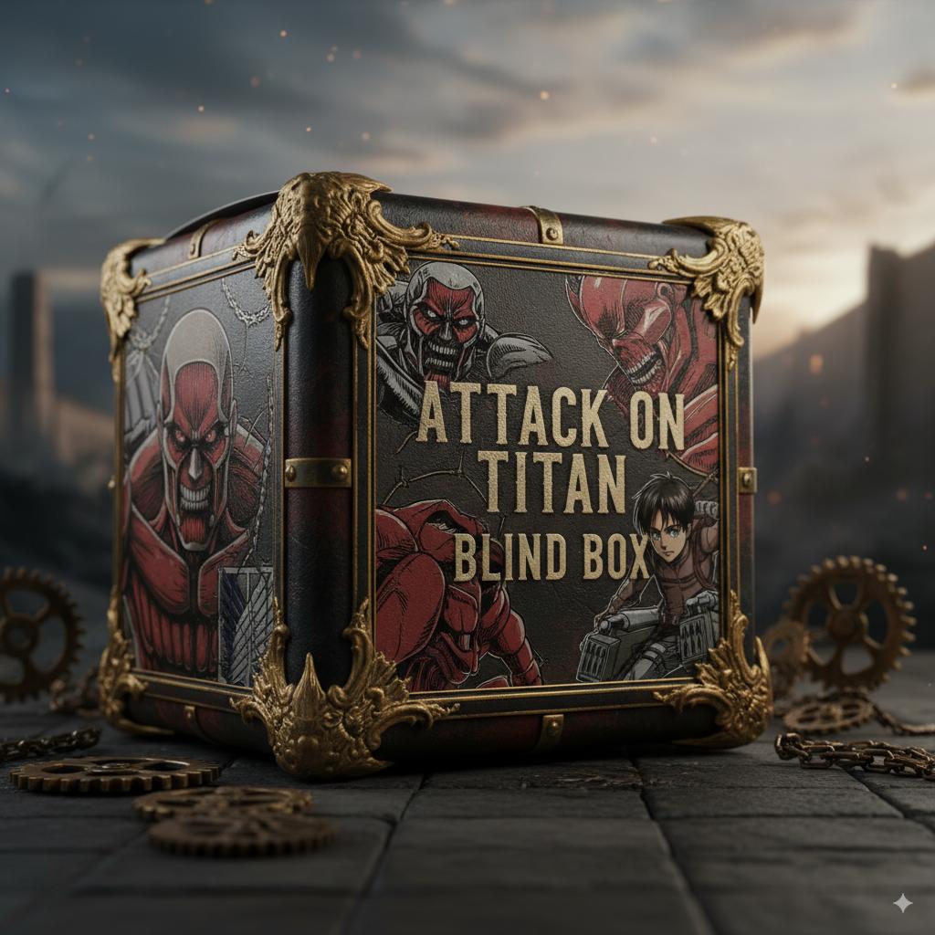 Attack on Titan Mystery Case Shingeki no Kyojin Animation Figures Kit Eren Mikasa Levi Action Figure Collector-Worthy Tabletop Decor Present