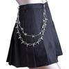 Chaîne de taille multicouche Hip Hop Punk Métal Rivet Bijou pour Performance Scénique