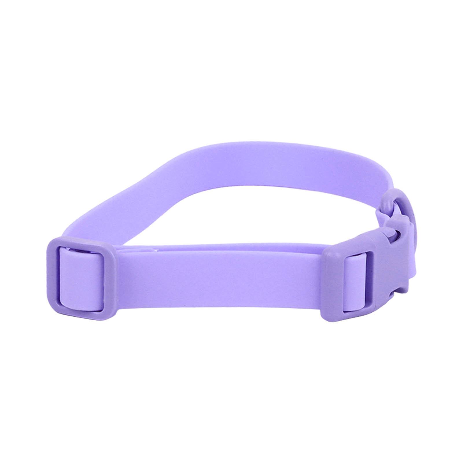 

Adjustable Dog Collar Waterproof Rustproof Easy to Clean Soft Flexible Comfortable PVC Dog Collar for Dogs Cats Pets фиолетовый