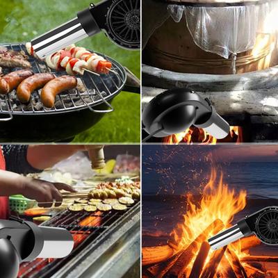Soffiatore per BBQ USB 5V con cavo USB Ventola portatile Soffietto per il fuoco Strumento per cucina all'aperto e campeggio Ventola per BBQ