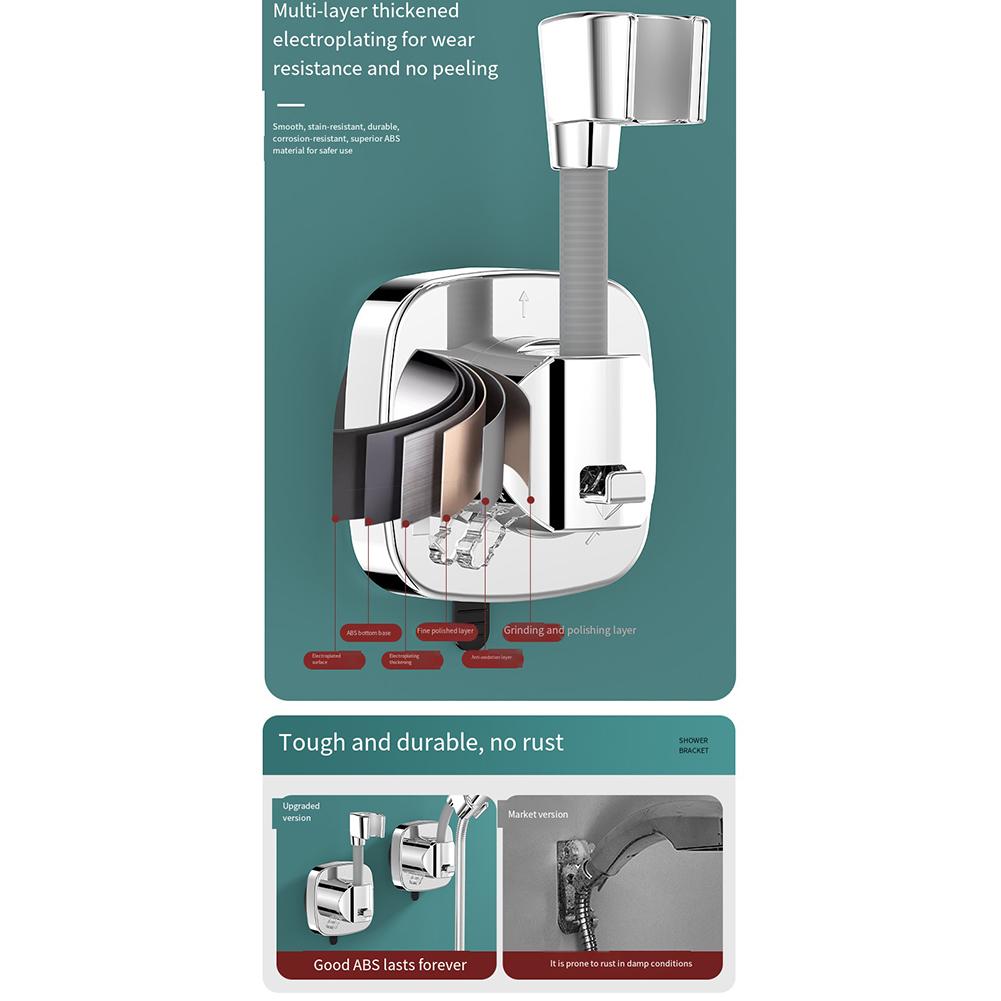 Non-Punching Shower Stand Suction Cup Shower Holder