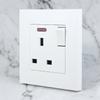 86 Type Panel Wall Power Socket Single Switched Power Socket UK Plug Socket