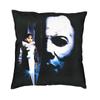 Stripes And Bats Nordic Throw Pillow Cover Home Decor Goth Occult Witch Halloween Chair Cushion Xcm Decorative Cushions
