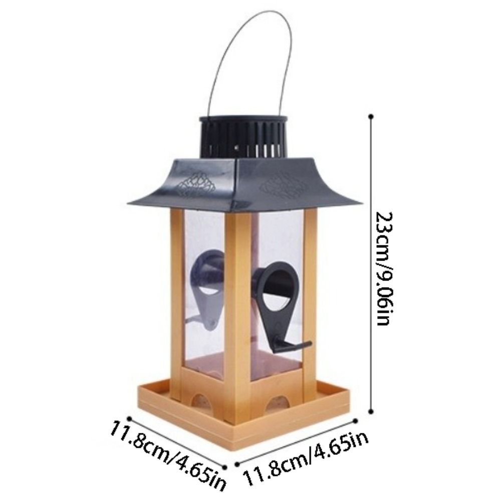 Rain-Resistant Hanging Bird Feeder Windproof Bird Food Container Bird Feeding Station  Yard