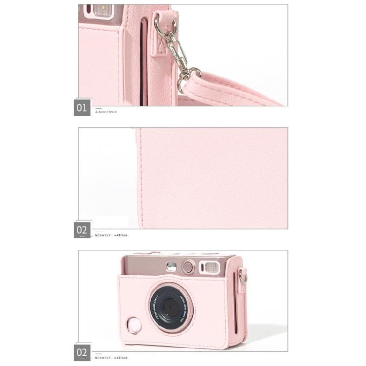 Stylish Lightweight Crossbody Bag For Mini EVO Cameras Shockproof Padding Adjustable Shoulder Strap Retro Design