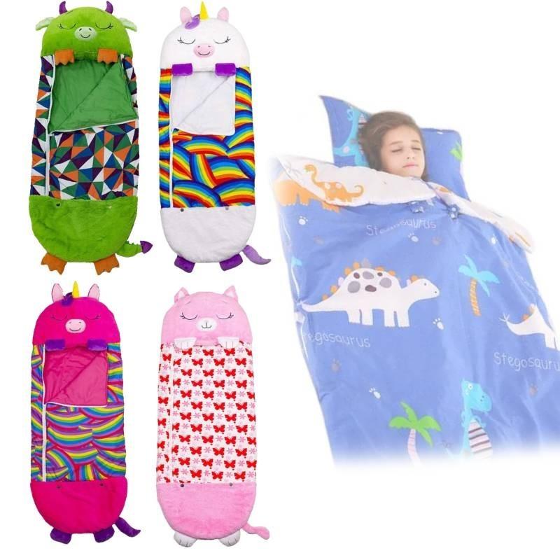 Cozy Cartoon Animal Children's Sleeping Bag Adorable Unicorn And Shark Designs