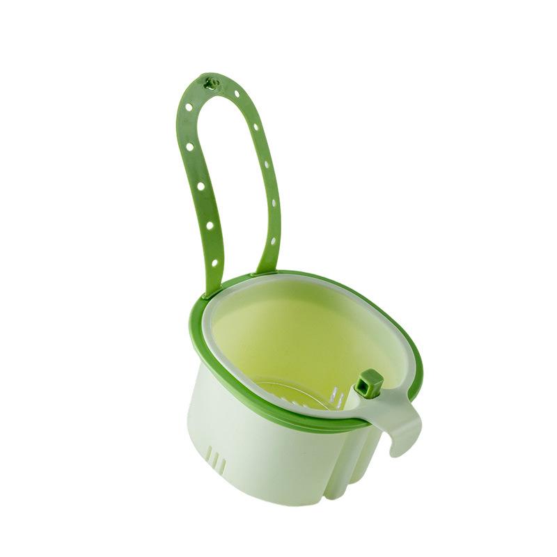 Wall-Mounted Kitchen Sink Drain Basket for Food Scraps and Tea Waste