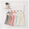 Cartoon Cute Hanging Coral Fleece Hand Towel for Kitchen and Bathroom