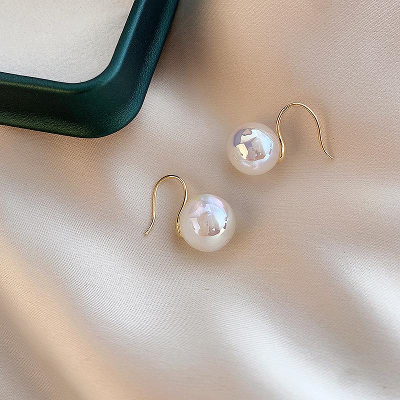 Geometric Mermaid Pearl Stud Earrings - 2023 High-End Korean Style