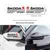 2 Pack Car Stickers Rear View Mirror Side Decorative Decals for F8 Octavia, Scala, Rapid, Kamiq, Kodiaq, Fabia, Superb, Karop ZS8