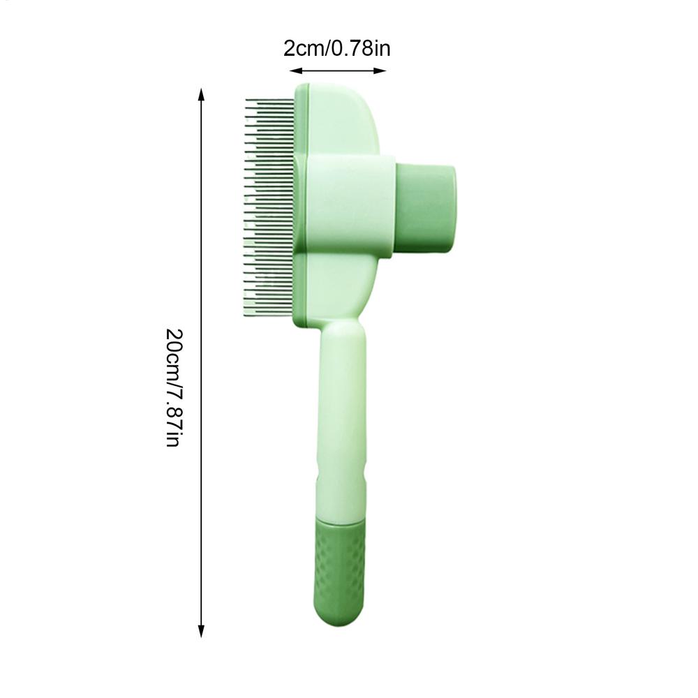 

Dog Hair Remover Brush Cat Dog Hair Grooming And Care Comb For Long Hair Dog Pet Removes Hairs Cleaning Bath DualPurpose Comb зелений