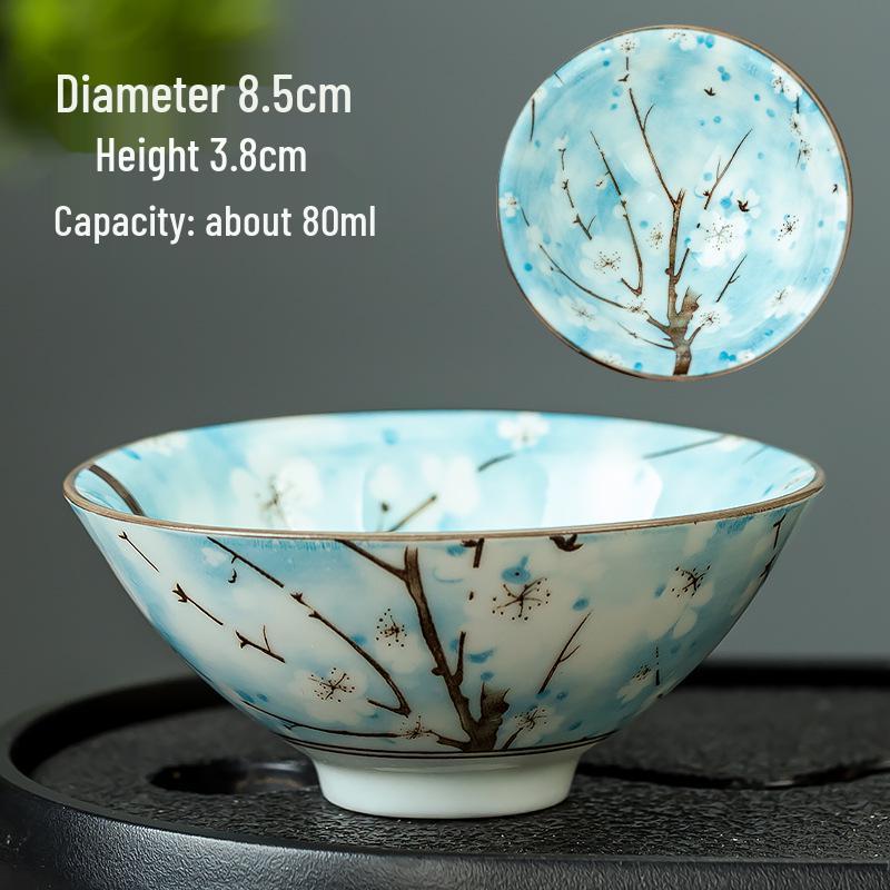 Blau-weiße Douli-Teetasse aus Porzellan für Kung-Fu-Tee