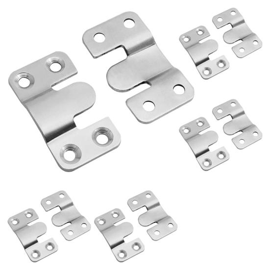 1 Wall Load-capacity Mounting Bracket Picture Pair Easy to Install Black