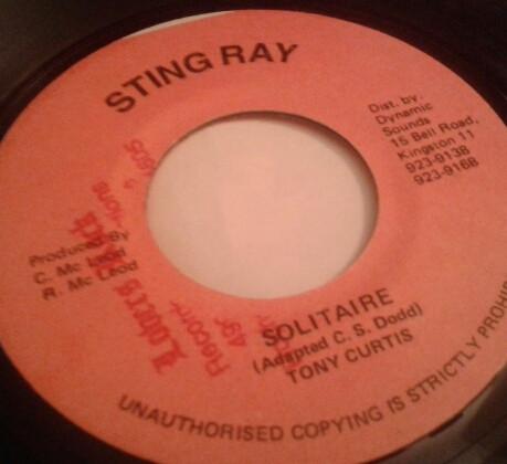 

7inch Record TONY CURTIS - Solitaire none Sting Ray Jamaica Reggae, Ska & Dub Used