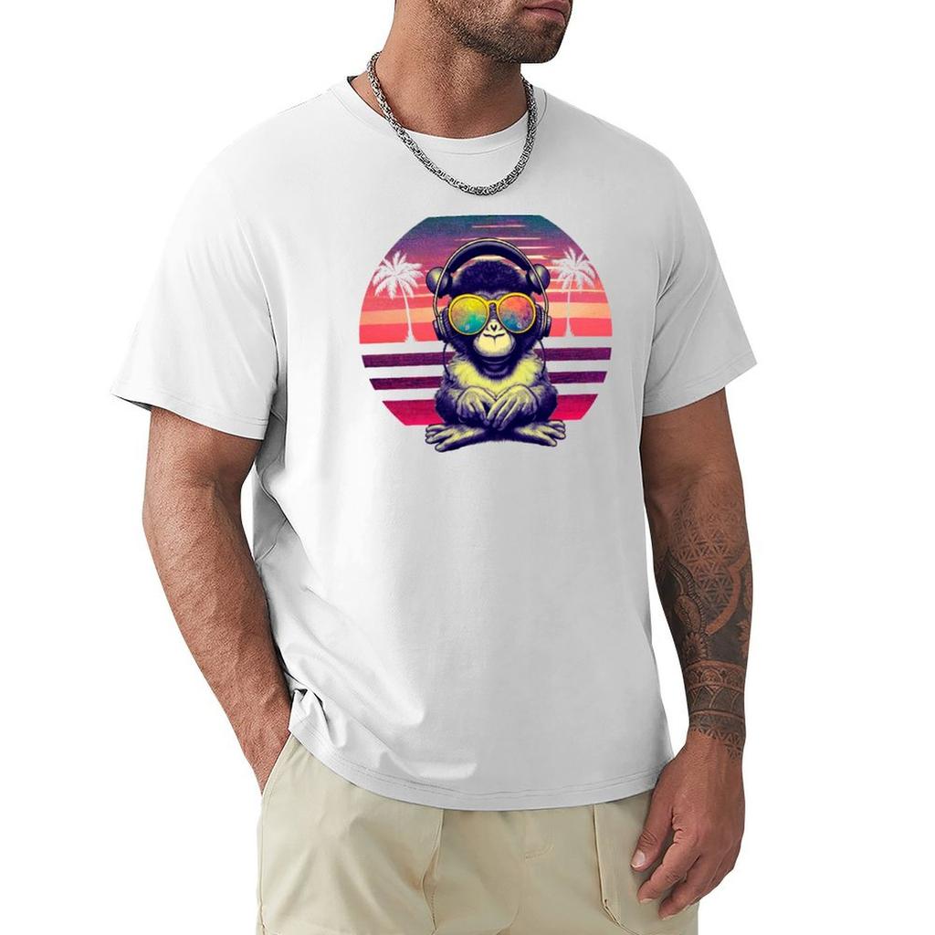 Summer Monkey mom TShirt oversized cotton man tshirts mens designer clothes