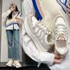 Spring and Autumn new mesh breathable sneakers platform casual dad shoes Forrest Gump shoes