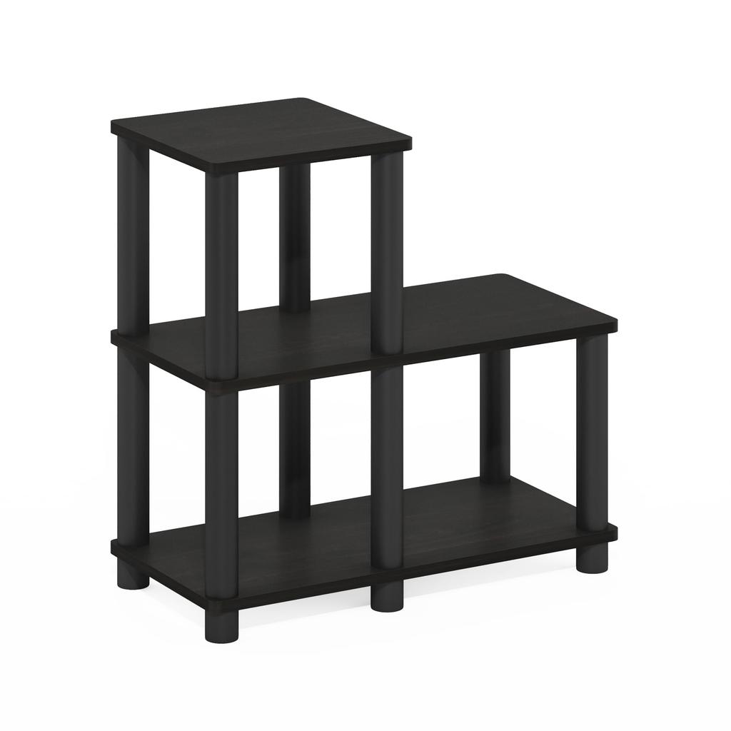 Furinno Espresso/Schwarz Akzentregal, 48 cm B x 23,9 cm T x 50,5 cm H [Offiziell aus Japan importiert]