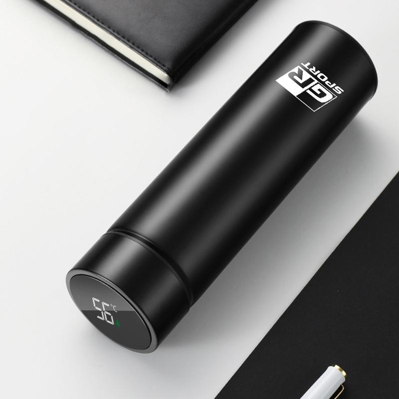 ADF3   304 stainless steel thermos cup smart display vacuum water cup for men and women students high value office cup Toyota Car Logo