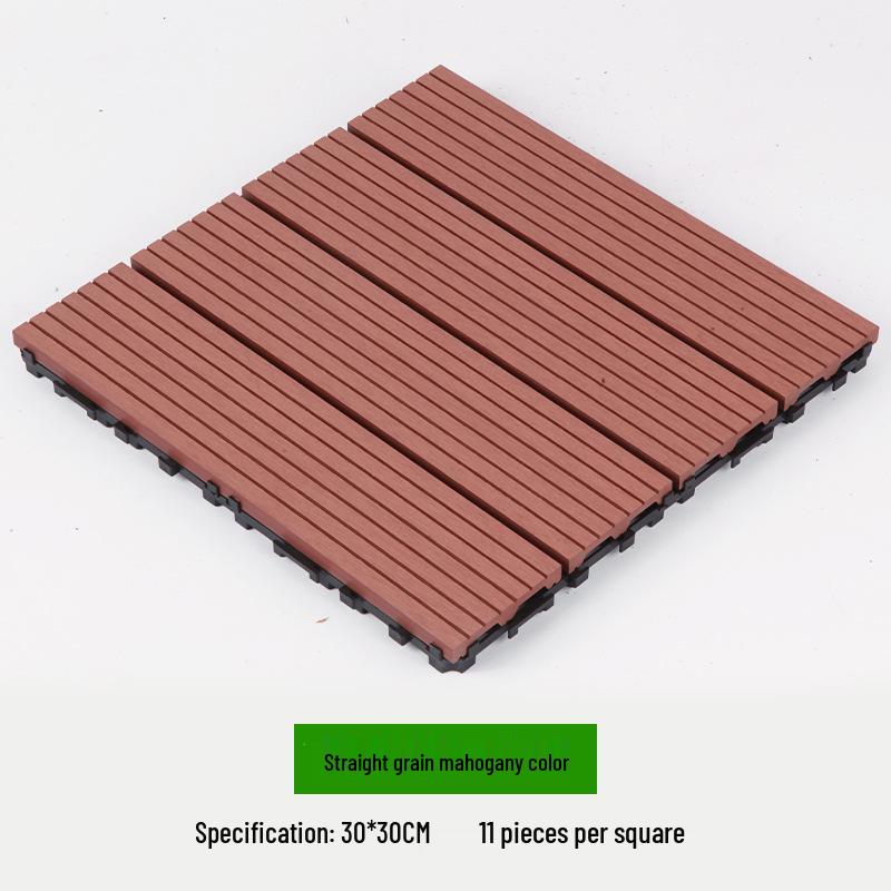 Waterproof WPC Balcony & Garden Flooring - Easy Snap-On, Anti-Corrosion, Ideal for Outdoors & Indoors.