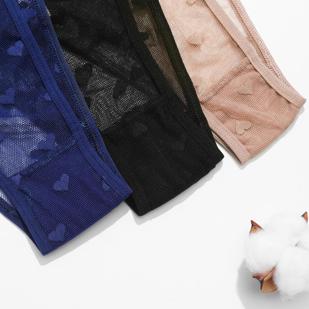 Sexy Lace Thong Women Low Waist Panties Transparent G String Thongs T-Back Underwear Female Solid Intimates Lingerie