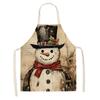 Linen Anti-Fouling Kitchen Apron with Halter Neck