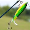 6Pcs Topwater Fishing Lure Set Plastic Floating Rotating Tail Fishing Lure Hard Bait Hook for