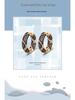 Gold-Plated Leopard Print Zircon Hoop Earrings: Fashionable European & American Style Multi-Design Studs