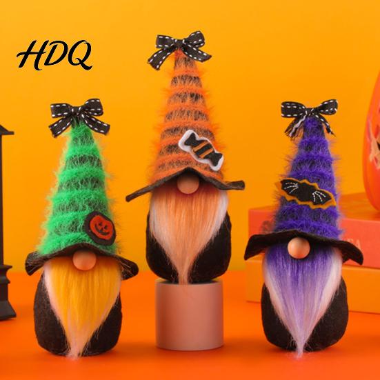 Festive Halloween Decor Gnome Decor Cute Gradient Ghost Figurine Faceless Statue Ornaments