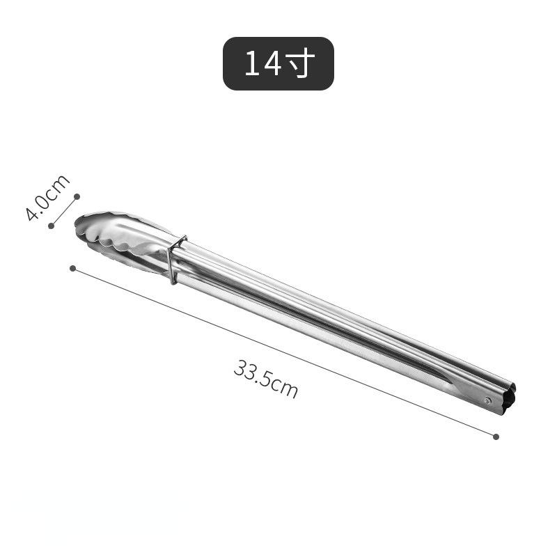 Kitchen Food Stainless Steel Tong Tool Heat Bread Salad BBQ Cooking Serving Utensil Bead Clip Clamp Meat Barbecue Tools Buffet