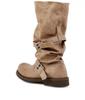 In Stock: Women's Two-Way Wear Heavy-Duty Distressed Knight Boots with Belt Buckle - Retro Style Outdoor Boots