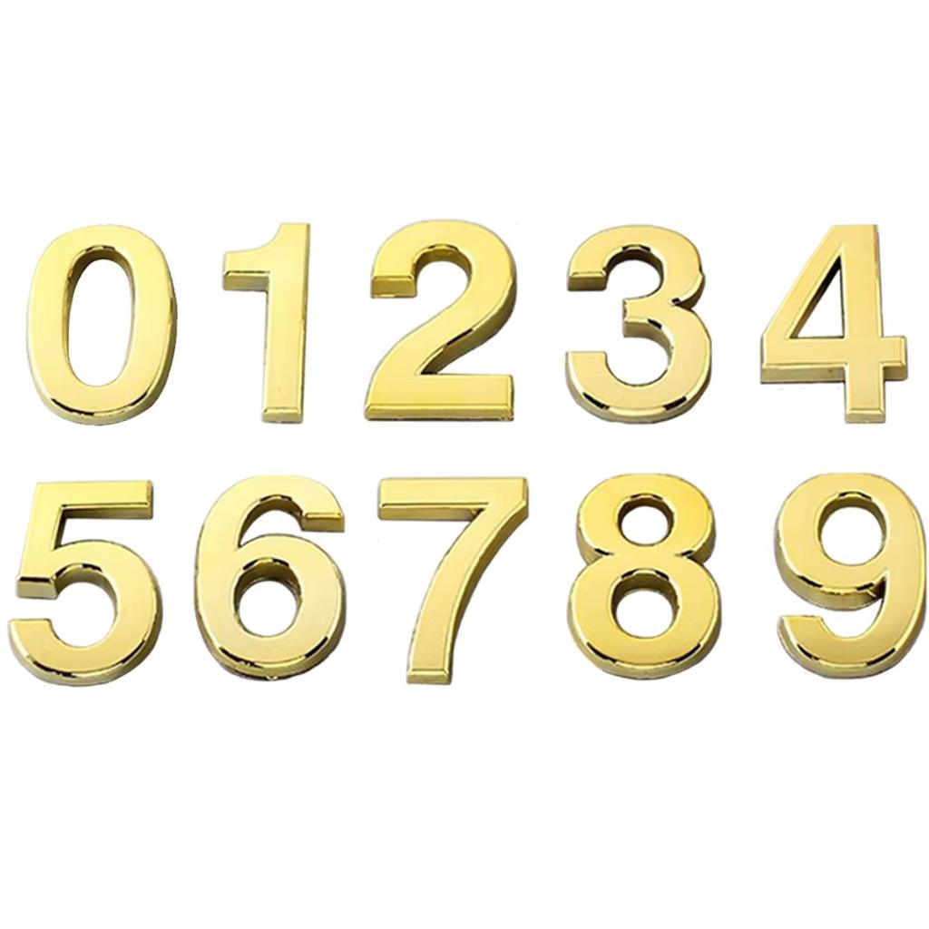 Adesivi Numeri 3D Autoadesivi Segno Targa Numero Porta Stanza Casa per Casa Appartamento Armadio Tavolo Cassetta Postale Numeri Porta 2026