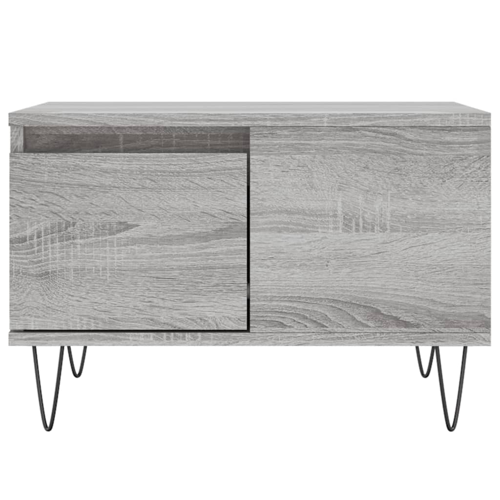  Coffee Table, Grey Sonoma Oak, 55x55x36.5 Cm, Wood-based