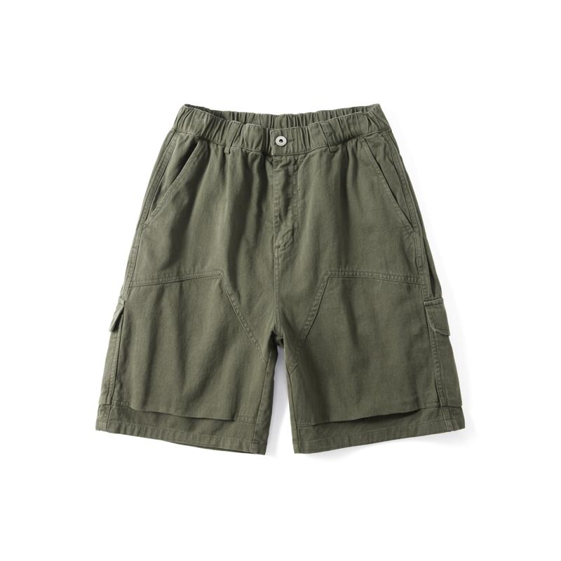 Work Shorts Men's Summer Shorts Men's Loose Casual Five Quarter Pants