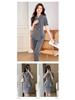 Women's Summer Short-Sleeve Suit Set - Elegant, High-End Professional Attire for Front Desk Managers
