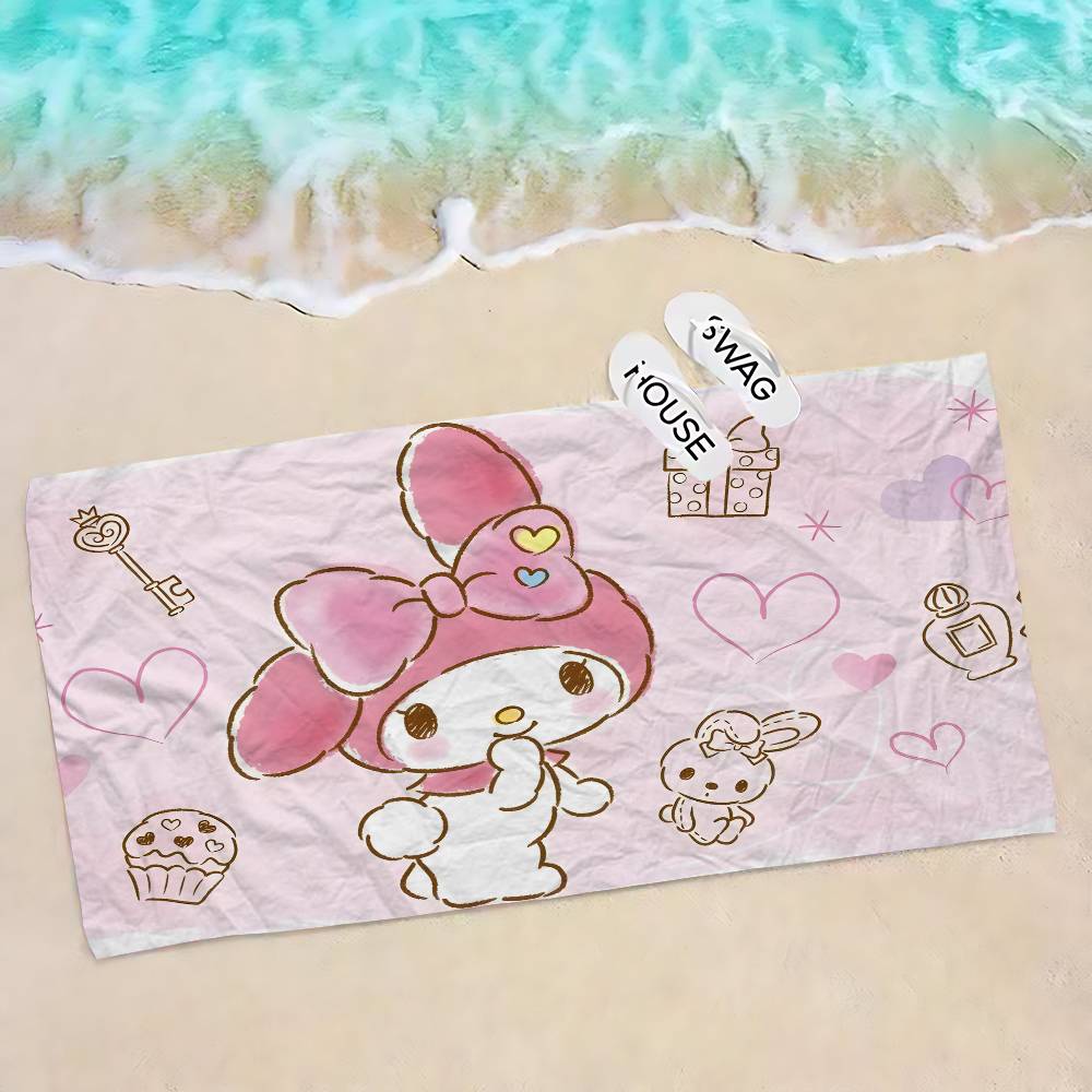 Cute My M-Melody Big Microfiber Beach Towels Quick Dry Towel Sand Beach Towels Pool Towel for Travel Swim Pool Yoga