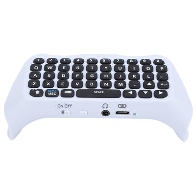 Manette de jeu sans fil Clavier Haut-parleur intégré Port 3,5 mm Manette de jeu BT Chatpad pour la messagerie