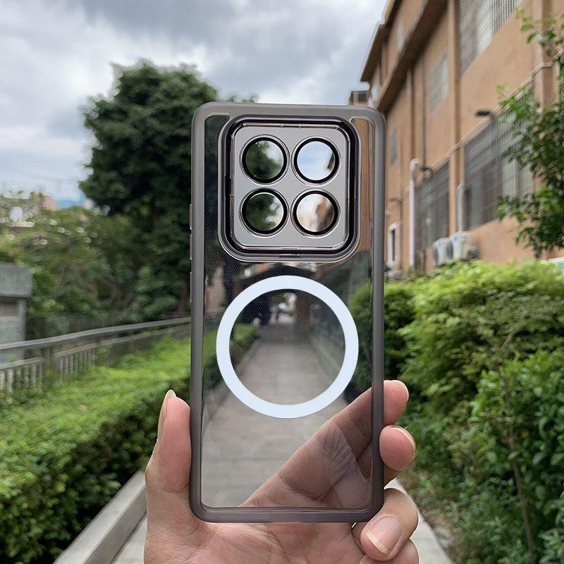 For Xiaomi POCO X7 Case Soft TPU Transparent Magnetic Lens Protective Back Cover Case For Xiaomi POCO X7 X6 Pro X 7 Phone Shell