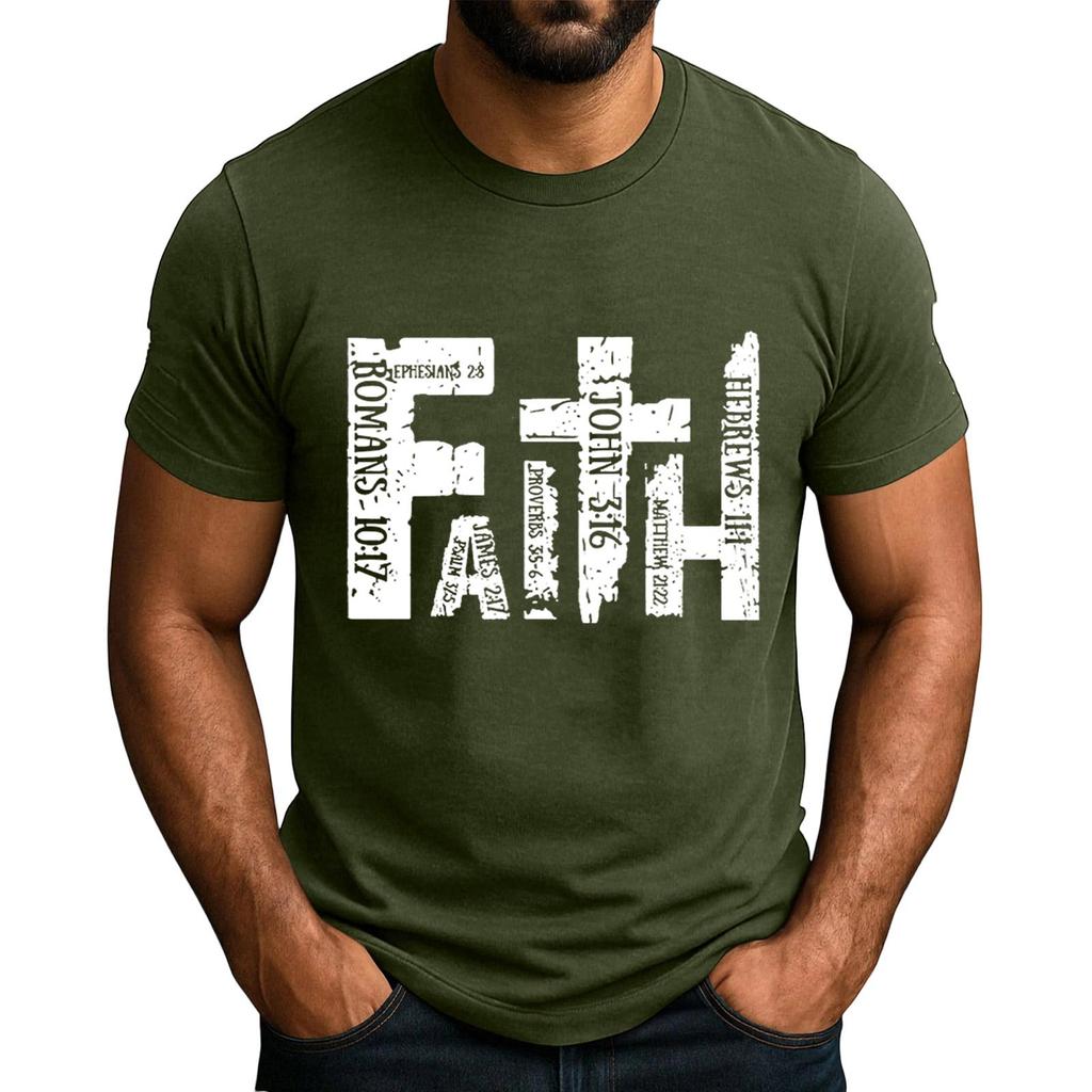 Men's  Popular T,shirt Printed Round Neck Short Sleeve T,shirt