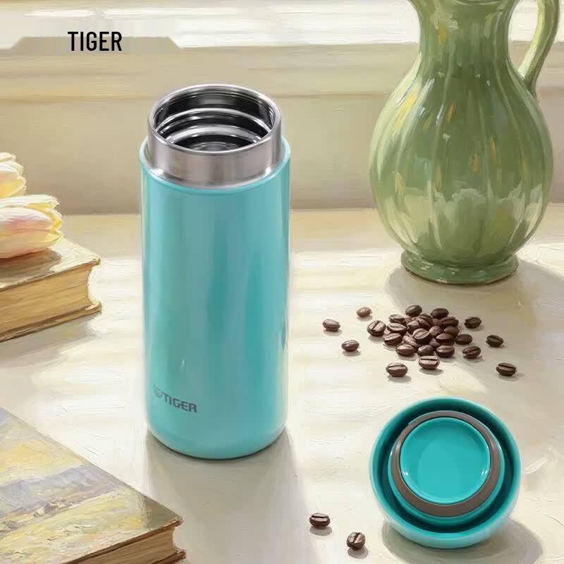 TIGER MMZ-A35C Portable Stainless Steel Insulated Vacuum Bottle mmz-a35c-gl листовой зеленый 350 мл