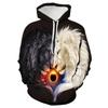 Spring Autumn Hooded Sweatshirt 3D Digital Printing Unisex Hoodies Men Women Fashion Loose Pullover